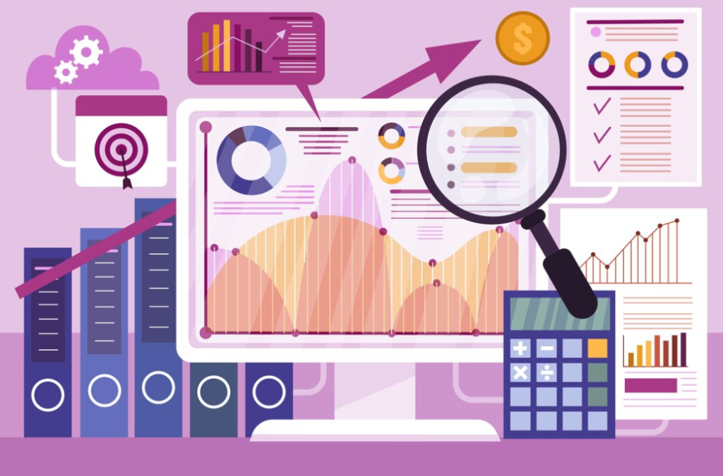 digital tools, including graphs, charts, and calculators, and detailed analytics dashboard